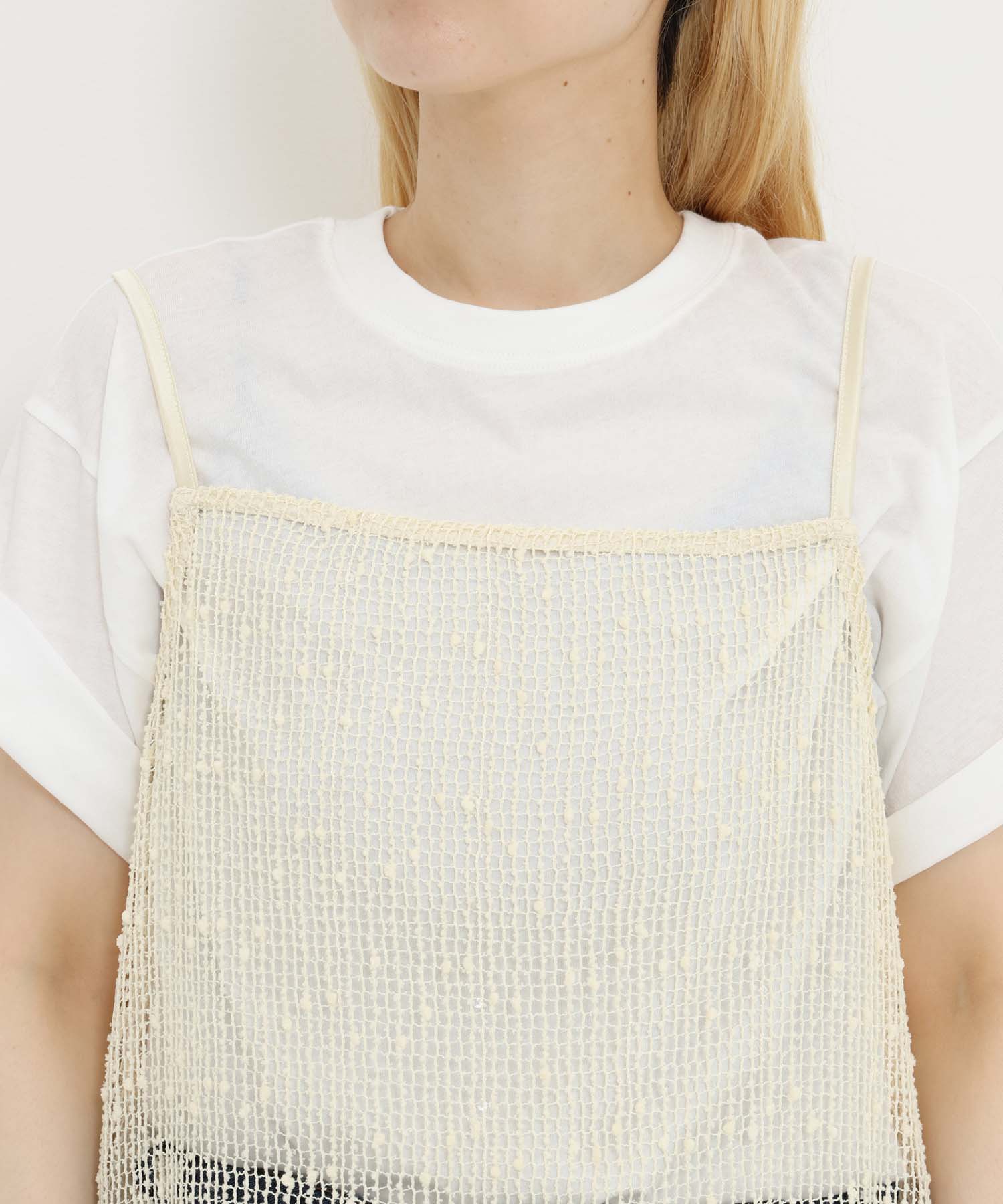 《7月1日入荷》メッシュドロストキャミチュニック - Image 32