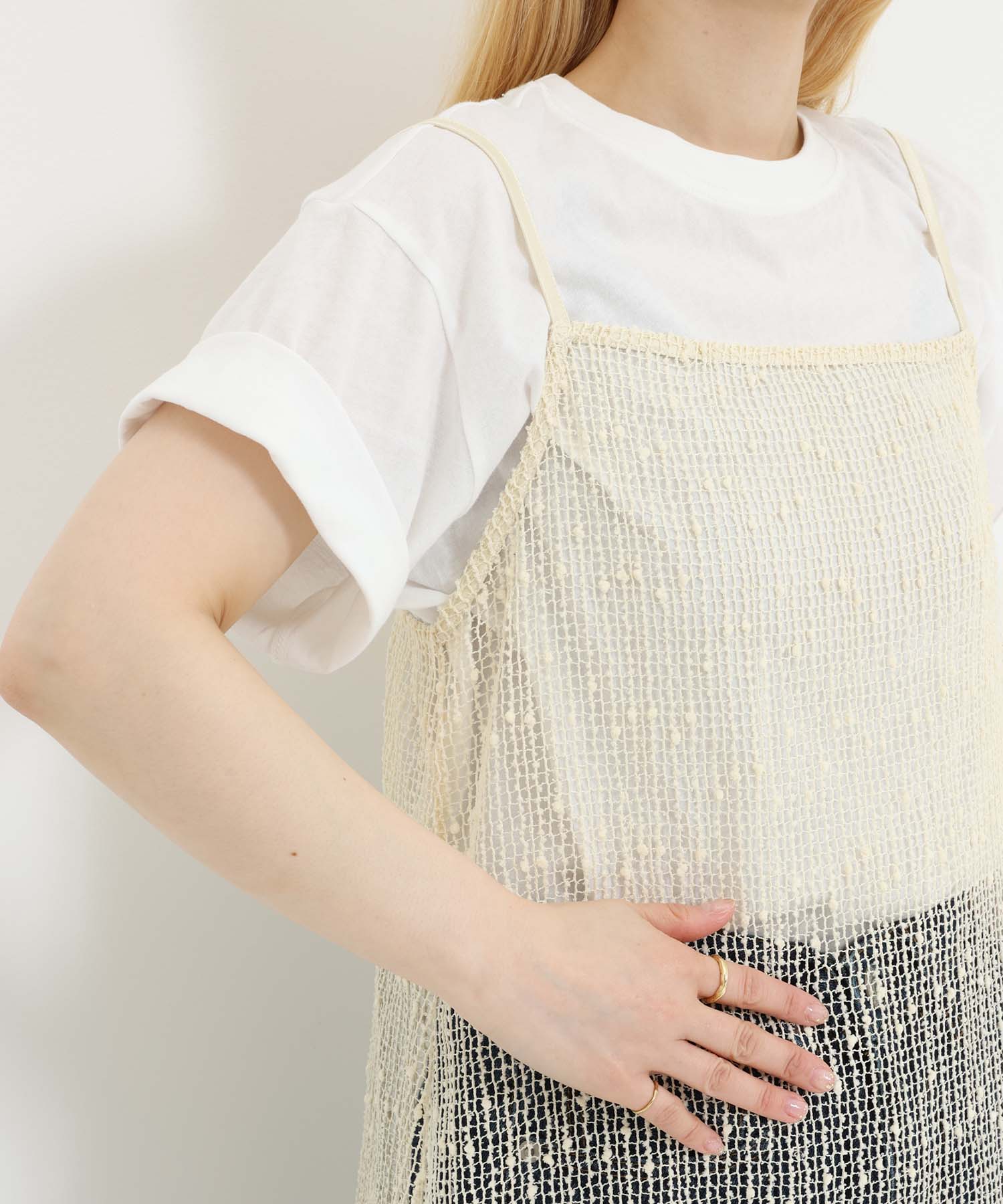 《7月1日入荷》メッシュドロストキャミチュニック - Image 33