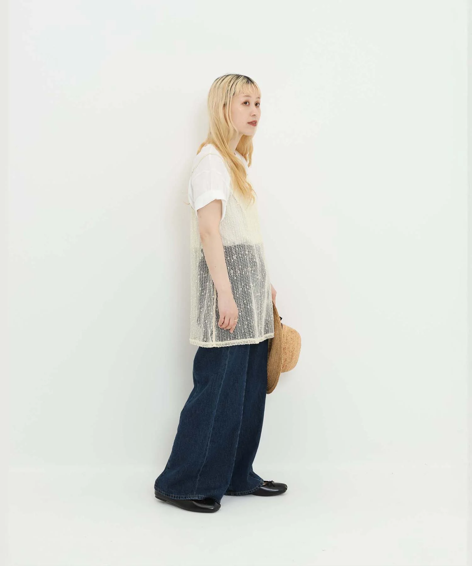 《7月1日入荷》メッシュドロストキャミチュニック - Image 5
