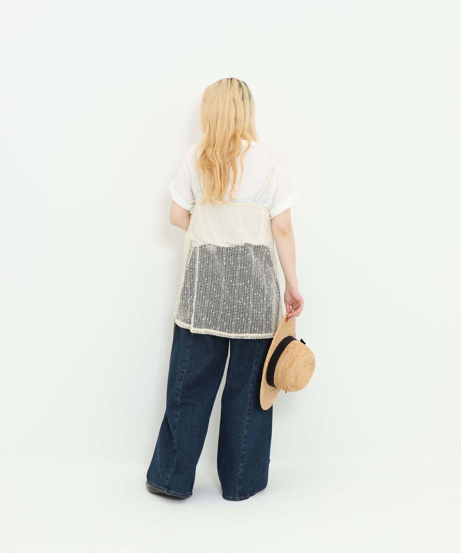 《7月1日入荷》メッシュドロストキャミチュニック - Image 7