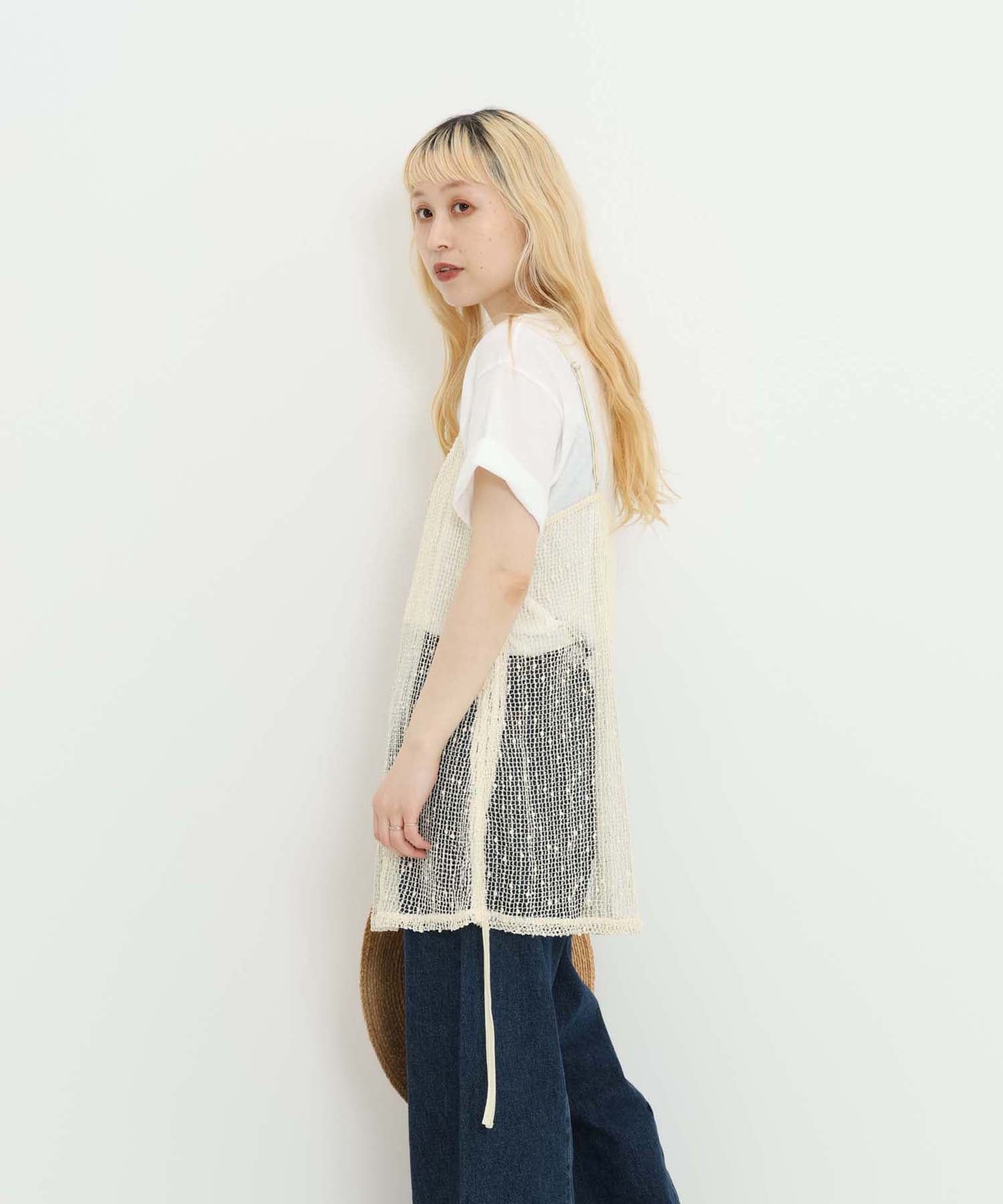 《7月1日入荷》メッシュドロストキャミチュニック - Image 9