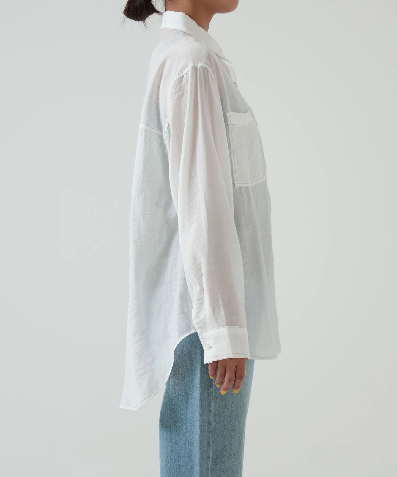 配色ステッチシアーシャツ - Image 15