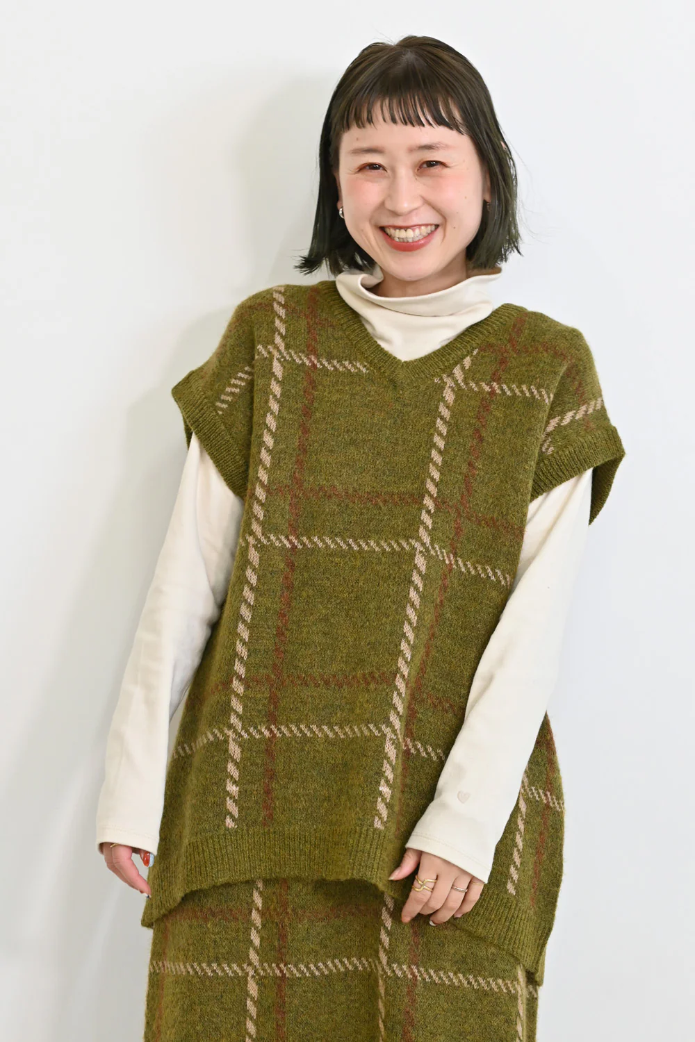 チェック柄ジャガードベスト - Image 14