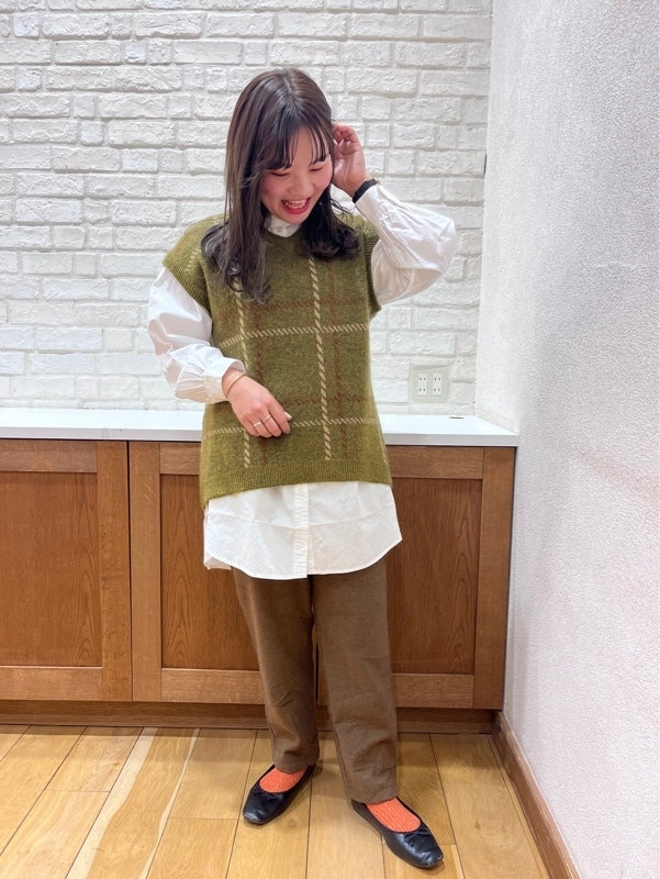チェック柄ジャガードベスト - Image 59