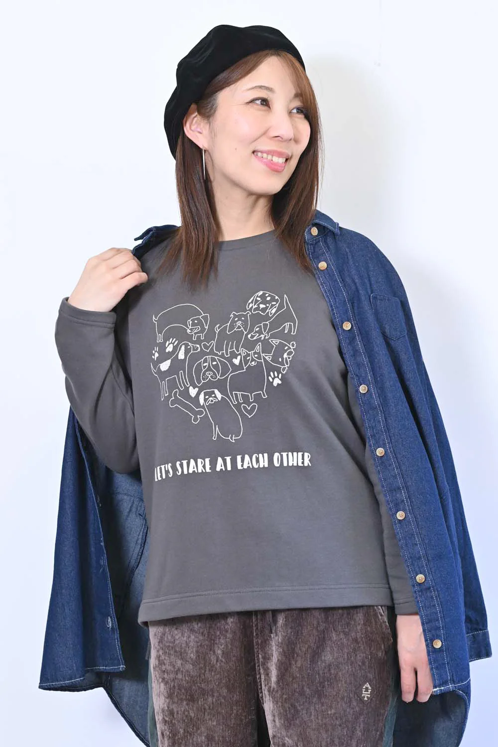 ハートいぬ裏毛プルオーバー - Image 4