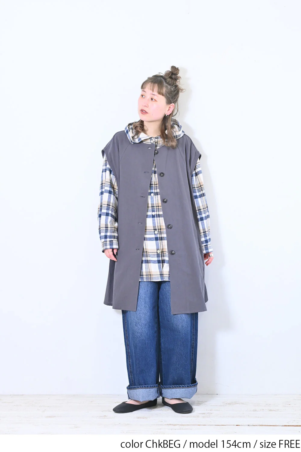 フード付きシャツチュニック - Image 18