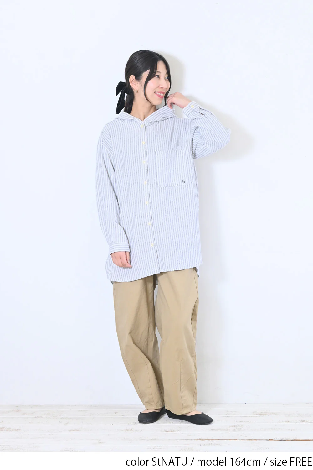フード付きシャツチュニック - Image 20