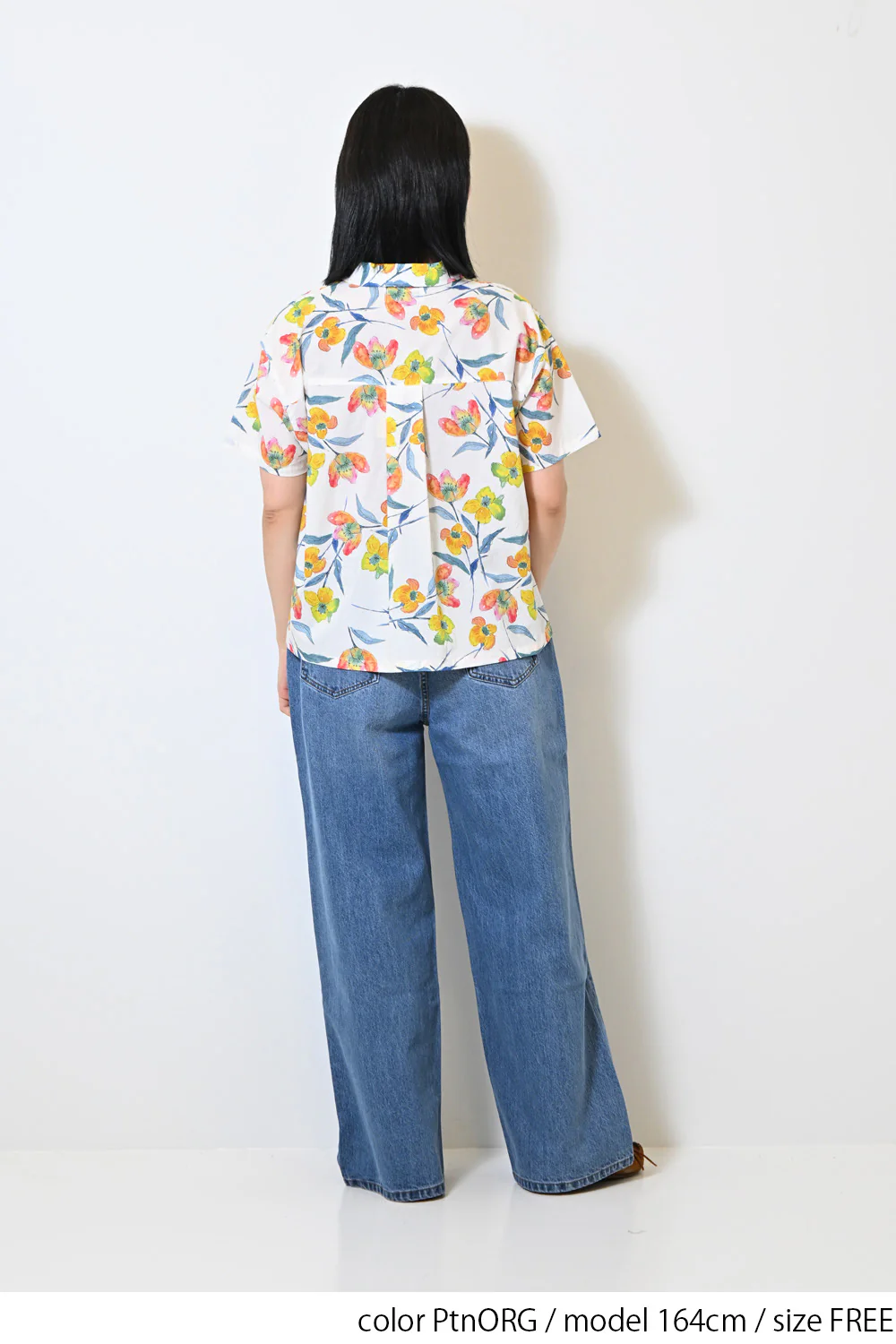 水彩花開襟シャツ - Image 11
