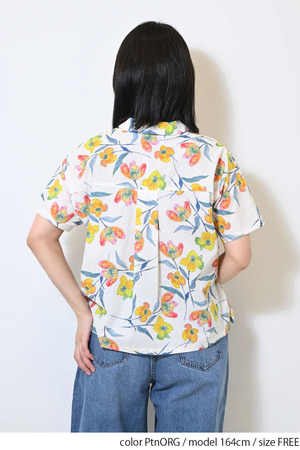 水彩花開襟シャツ - Image 14