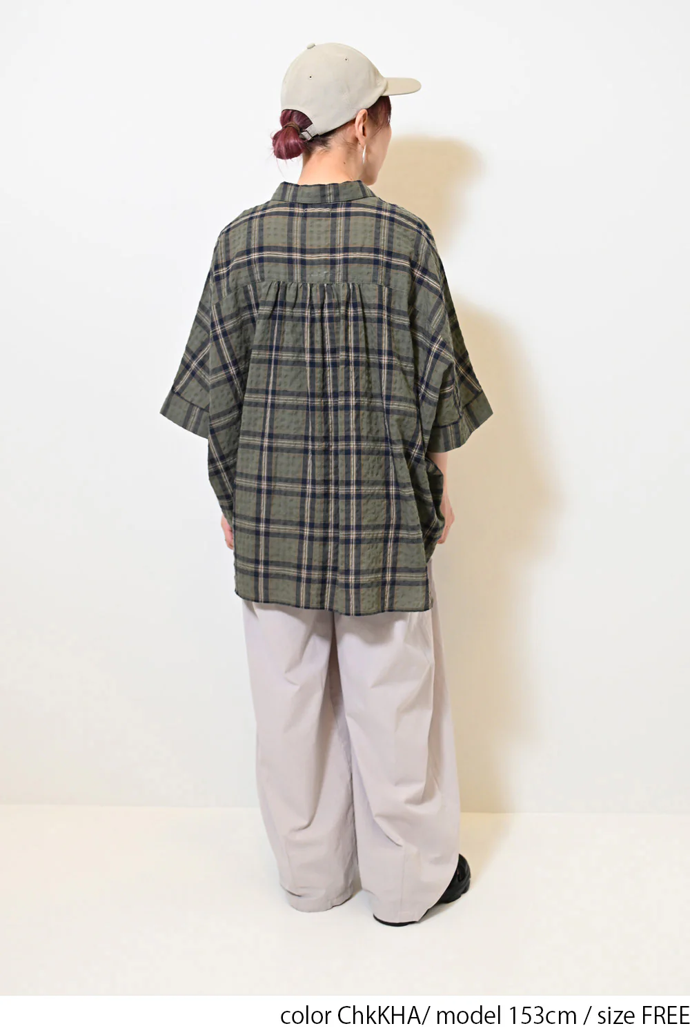 ぽこぽこドルマンチェックストライプシャツ - Image 15