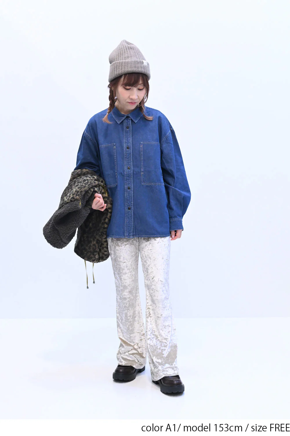 DENIM裾プリント入りシャツ - Image 5