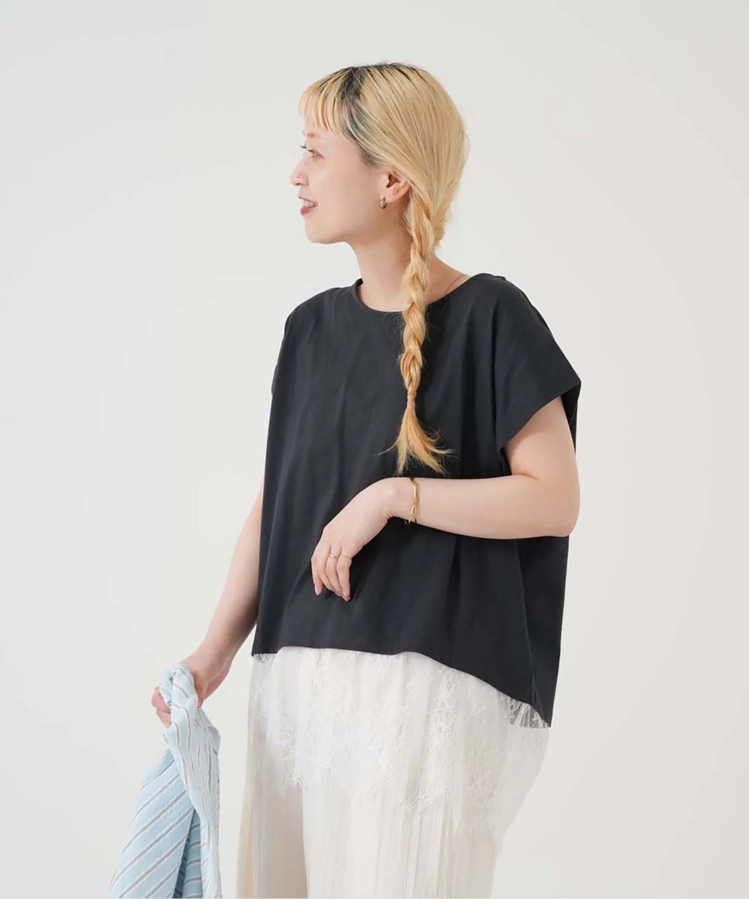 《7月1日新色入荷》汗染み防止 裾レースT - Image 31