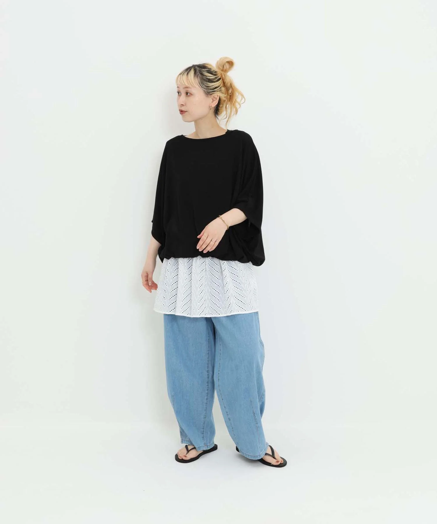 《7月2日入荷予定》バルーン裾レースチュニック - Image 5