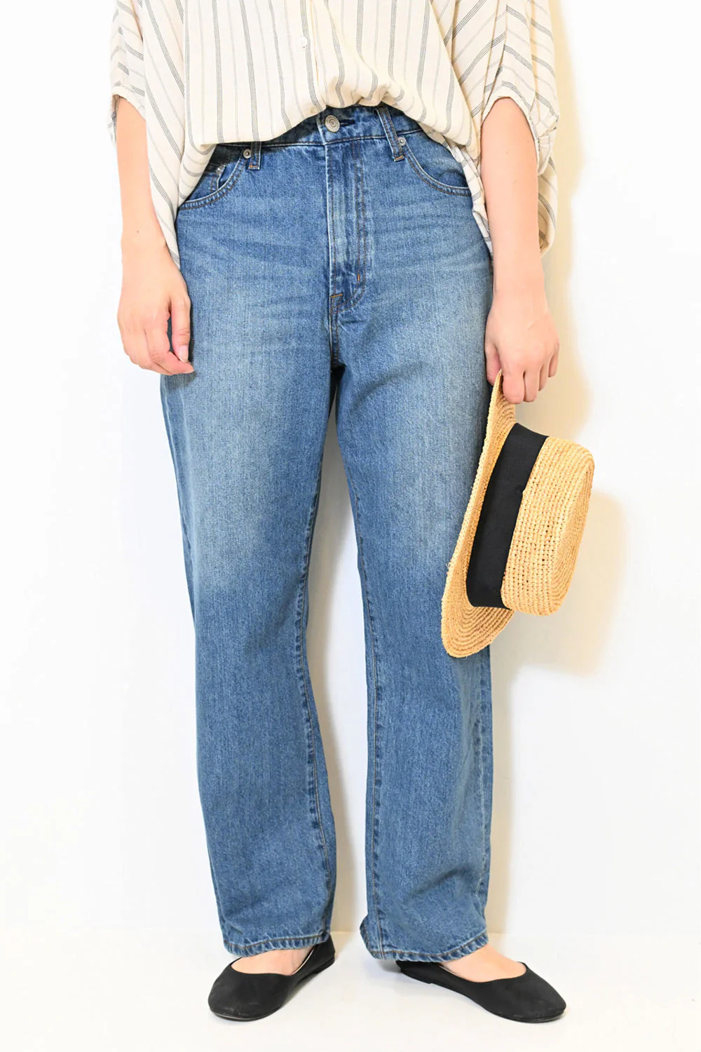イージーストレートデニムパンツ - Image 3