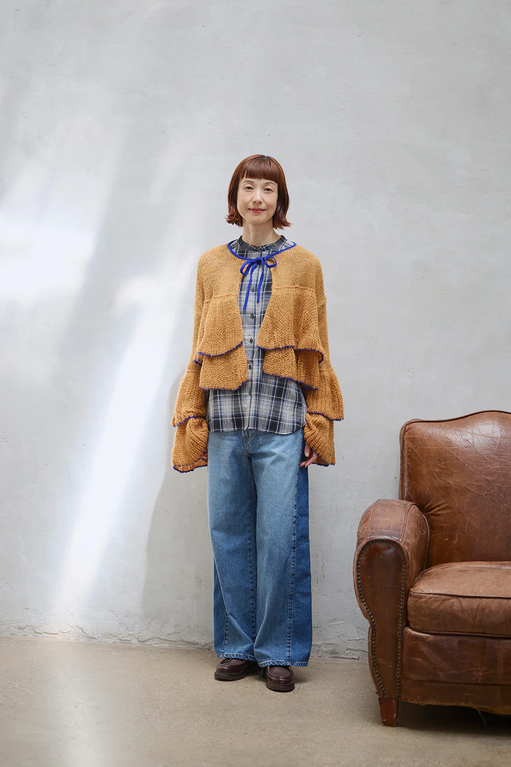 ストレートワイド切り替えブロッキングパンツ - Image 3
