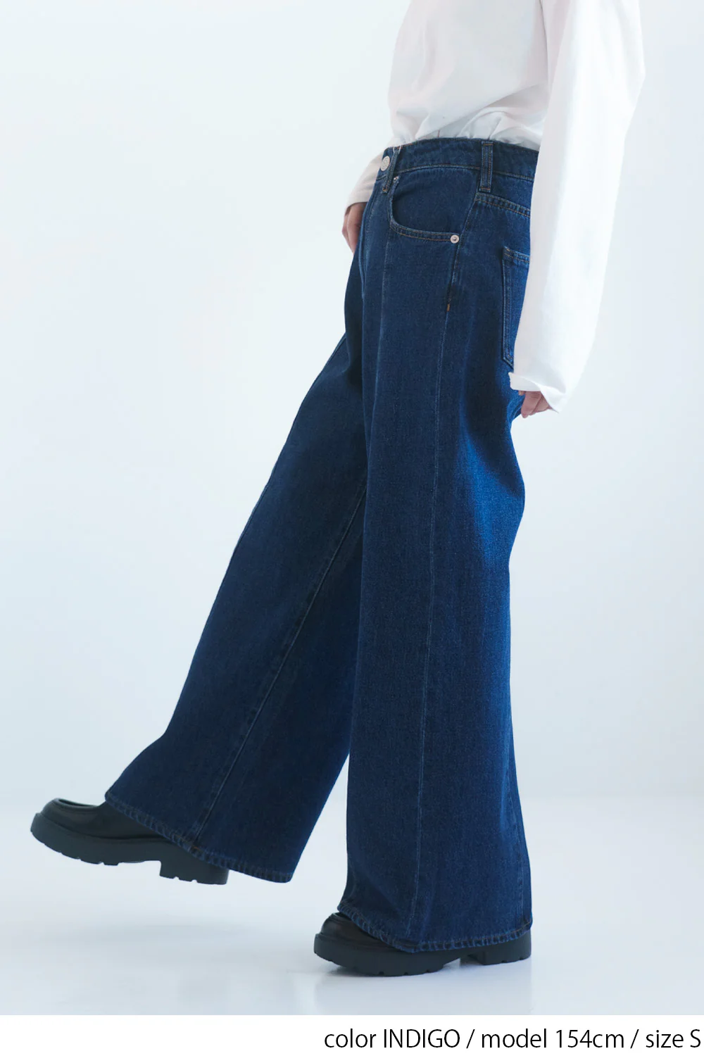 切り替えバギーデニムパンツ - Image 17