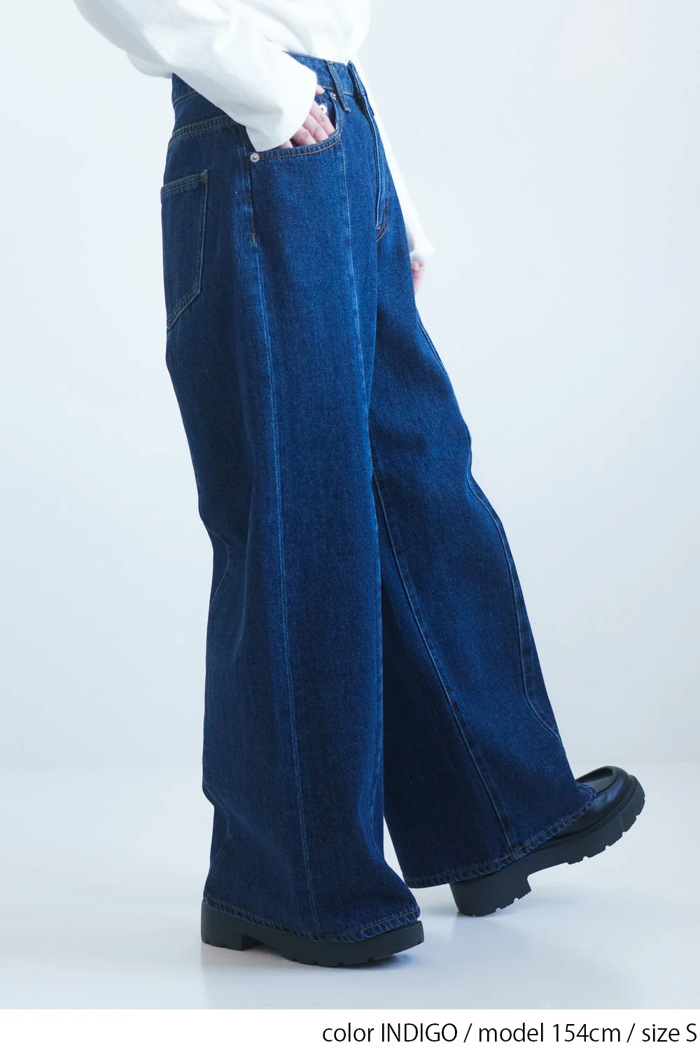切り替えバギーデニムパンツ - Image 19