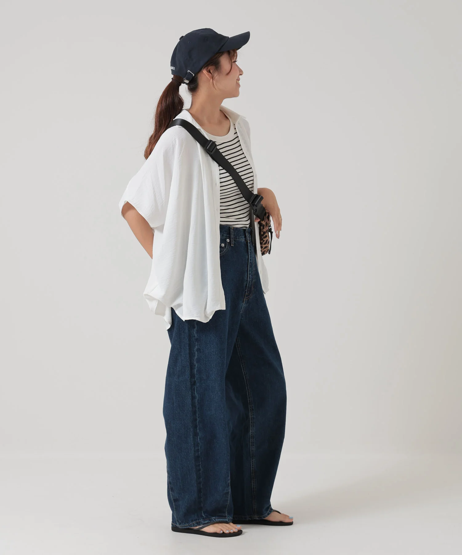 【接触冷感×吸水速乾】シボサテン裾タック前開きチュニック - Image 6