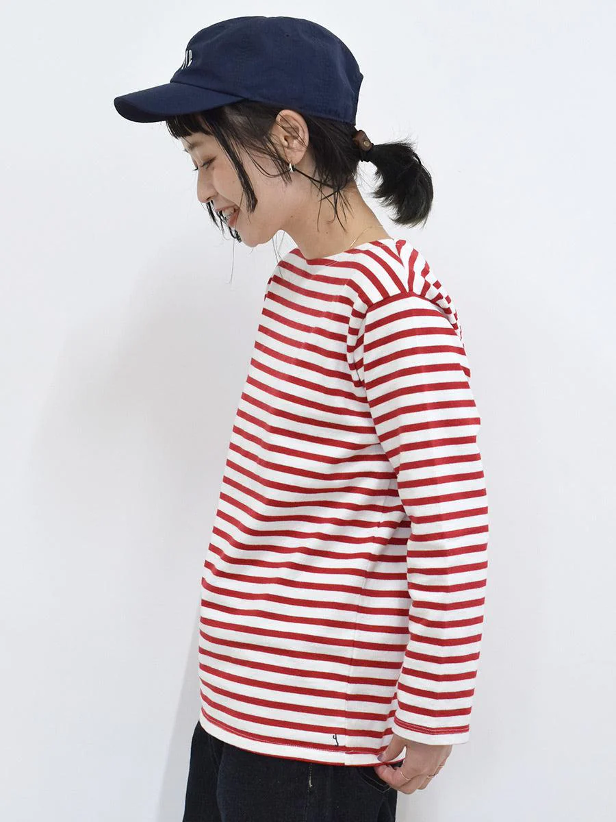 【iyori】ボーダー刺繍バスクTEE - Image 9
