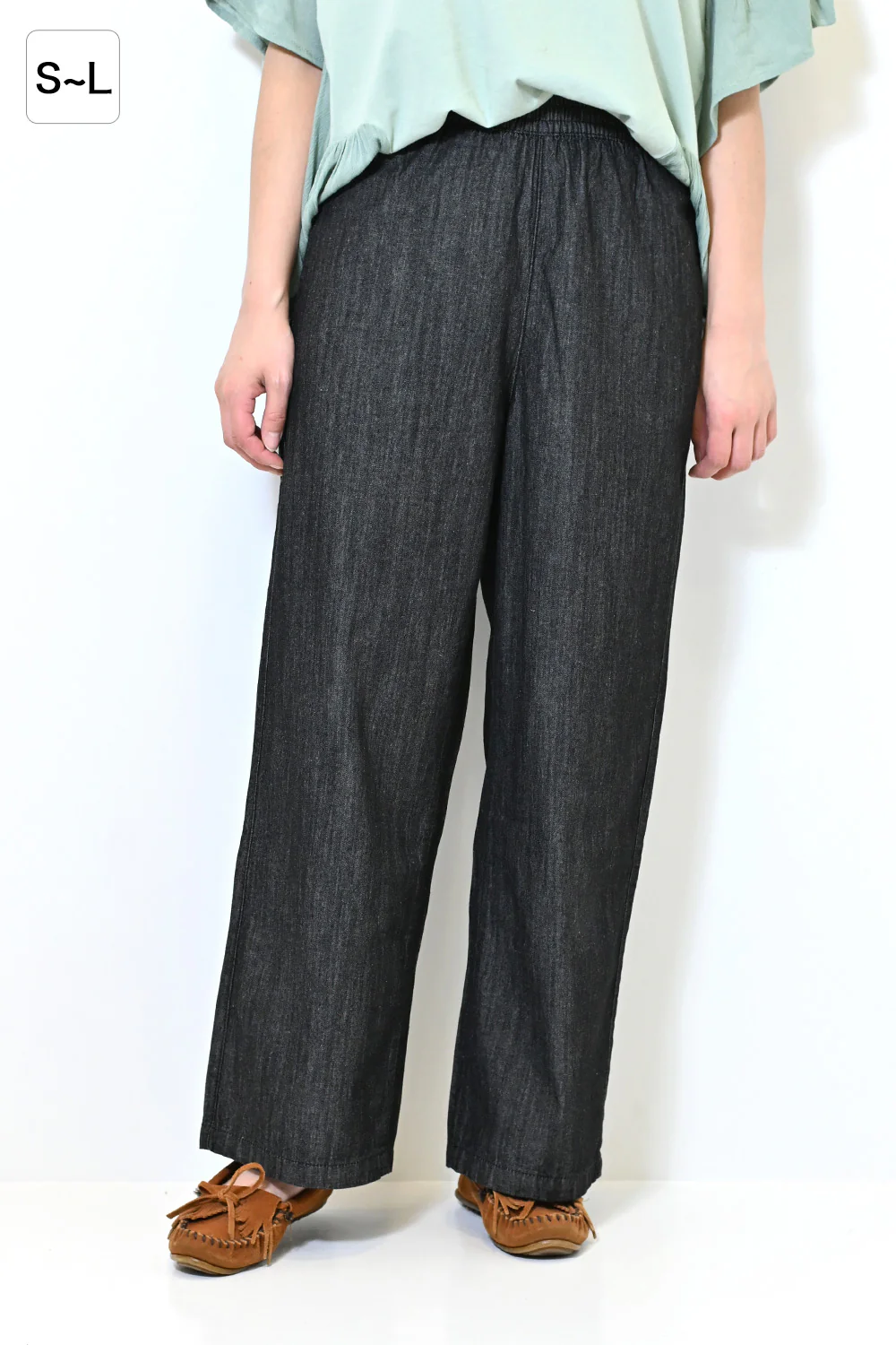 6.3ozデニムワイドパンツ - Image 4