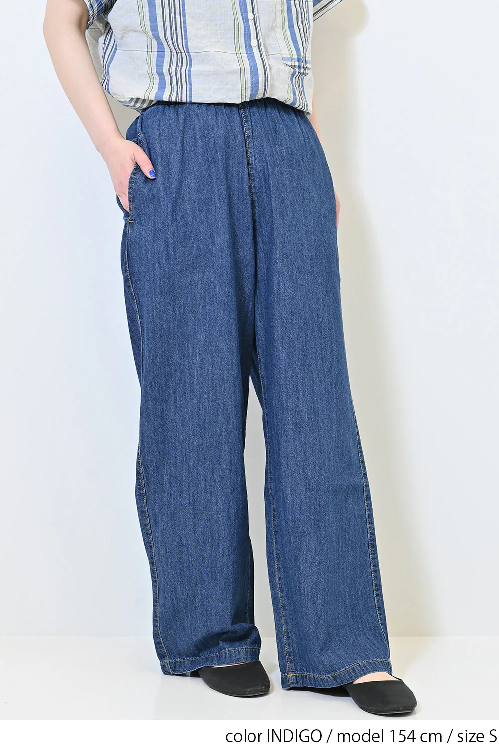 6.3ozデニムワイドパンツ - Image 9