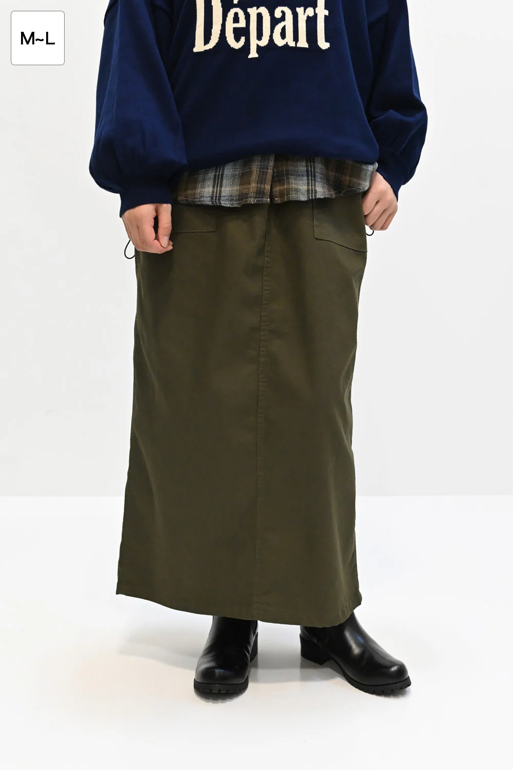 らくストレッチベイカースカート - Image 4
