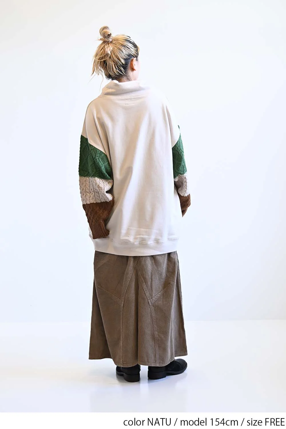 ぬくぬく裏起毛衿ねじり×ニットチュニック - Image 7