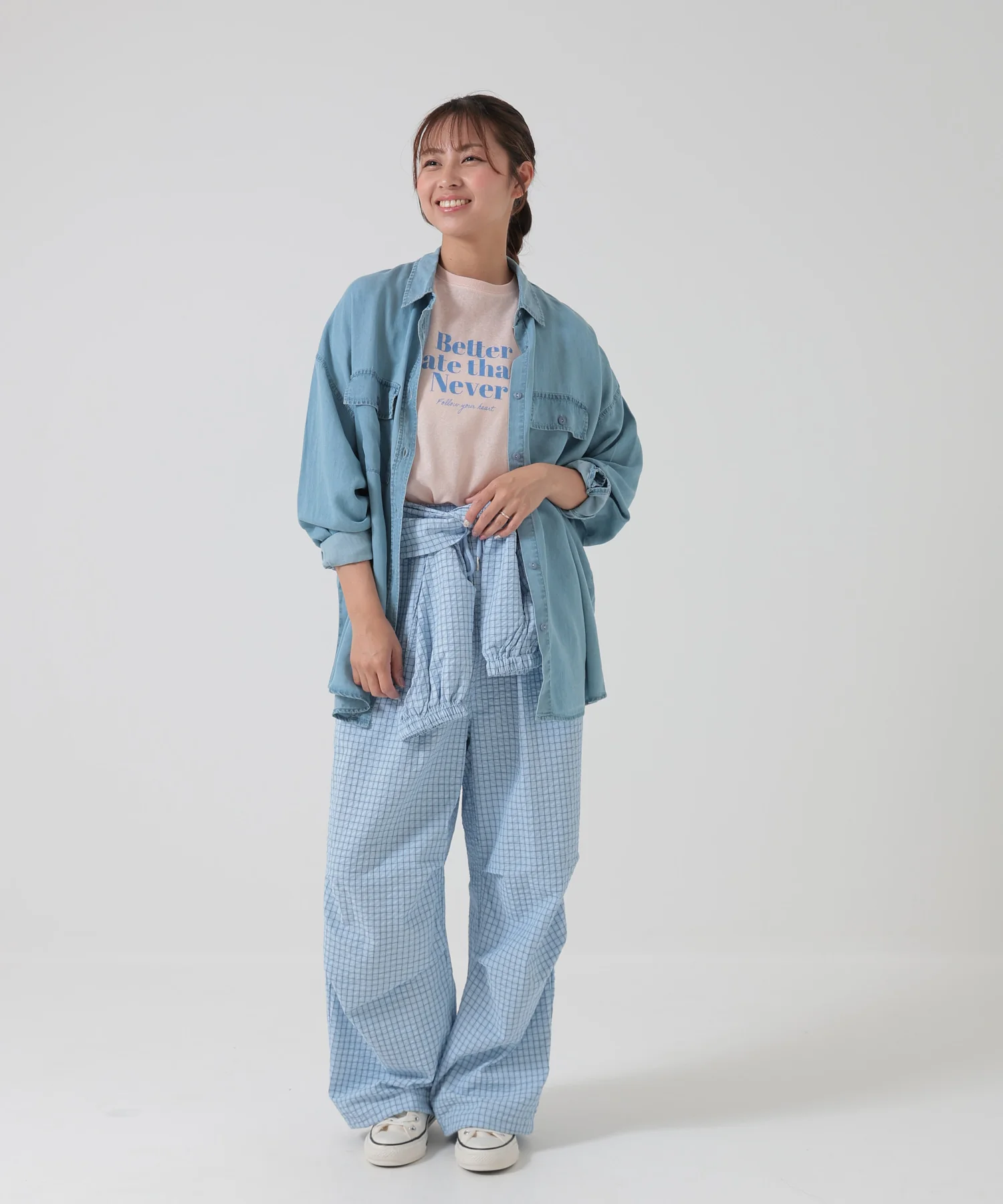 ポケ付き長袖BIGデニムシャツ - Image 4