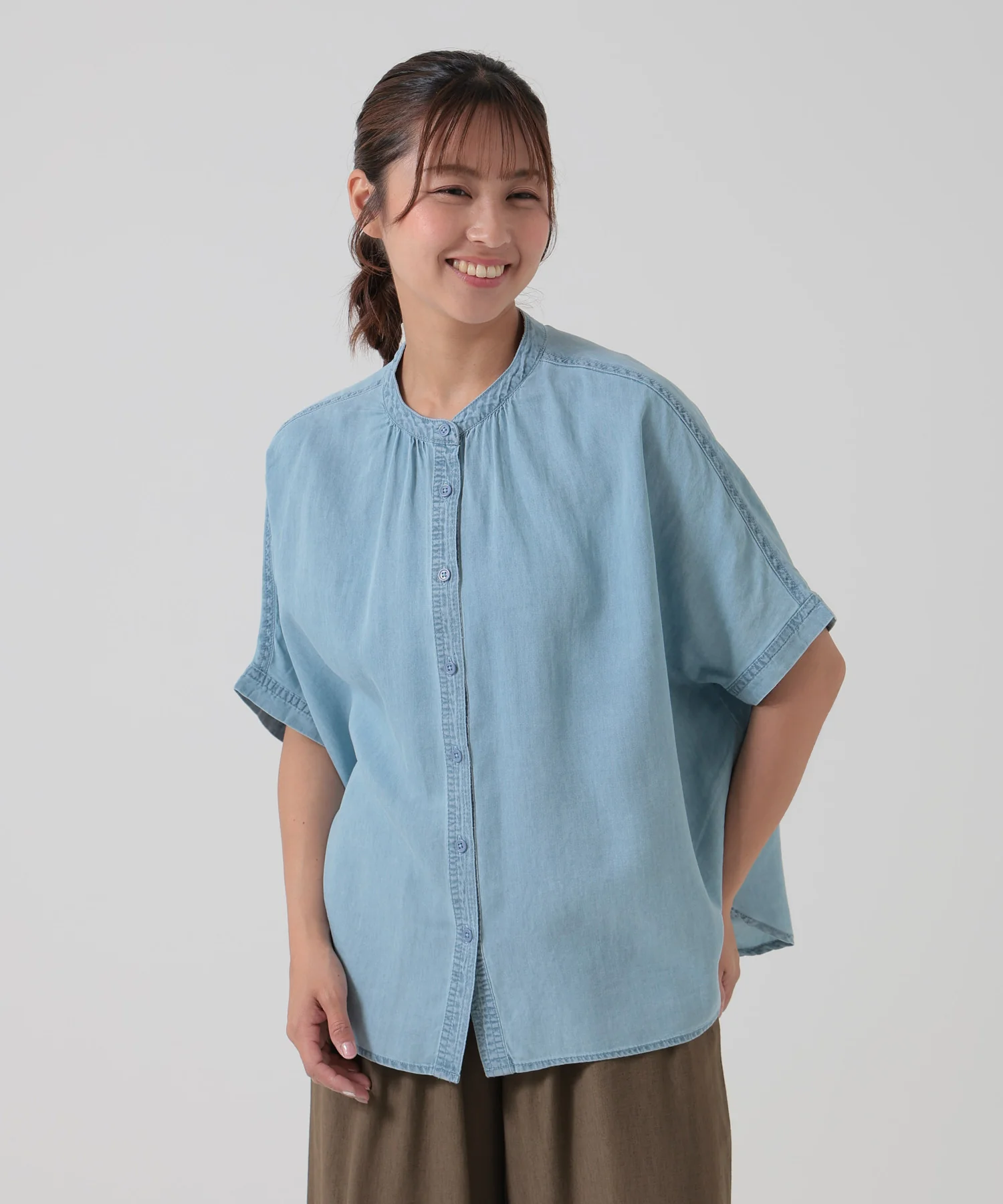 半袖ゆったりブラウス - Image 3