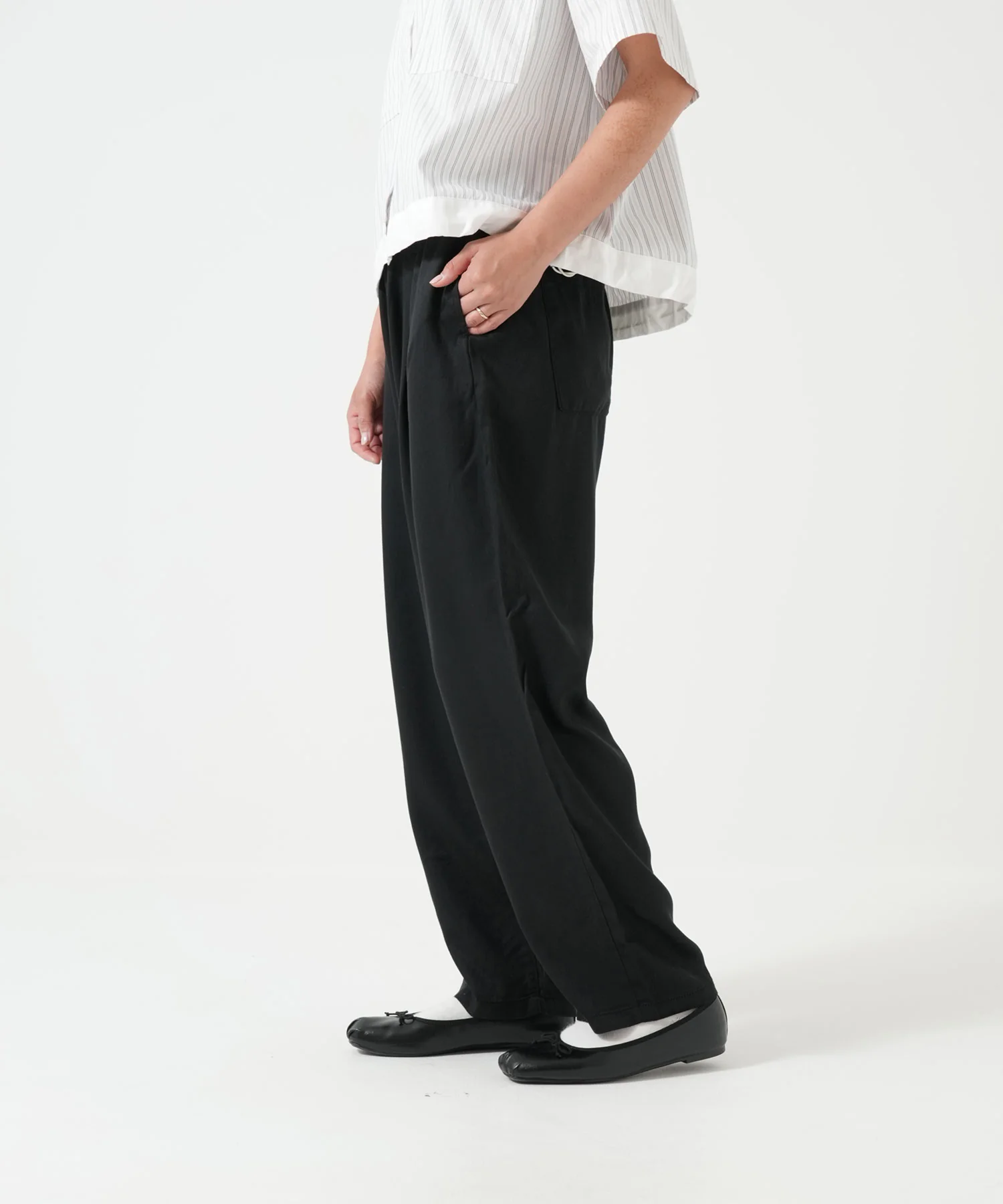6ozカラーワイドテーパードパンツ - Image 10