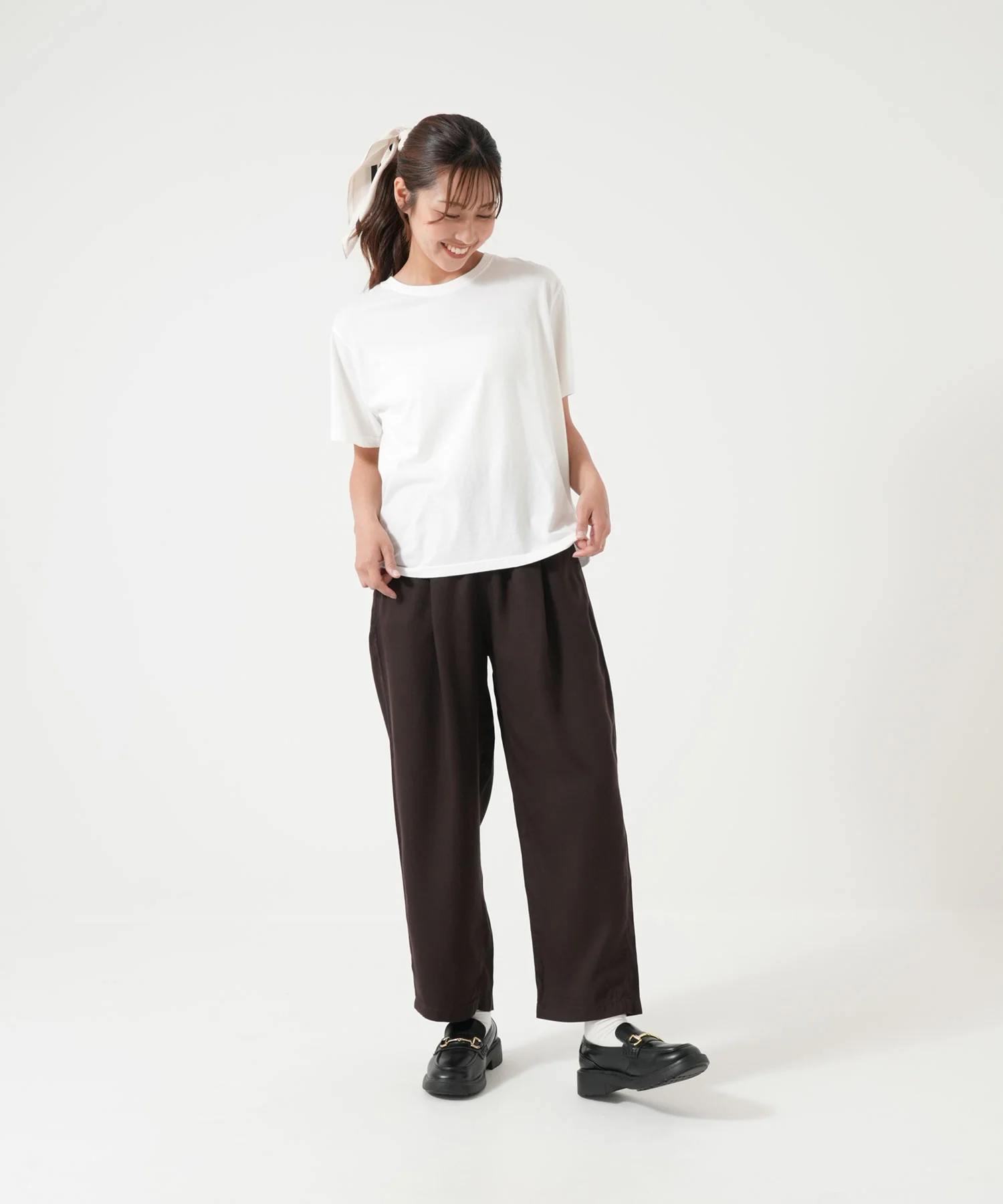 6ozカラーワイドテーパードパンツ - Image 24