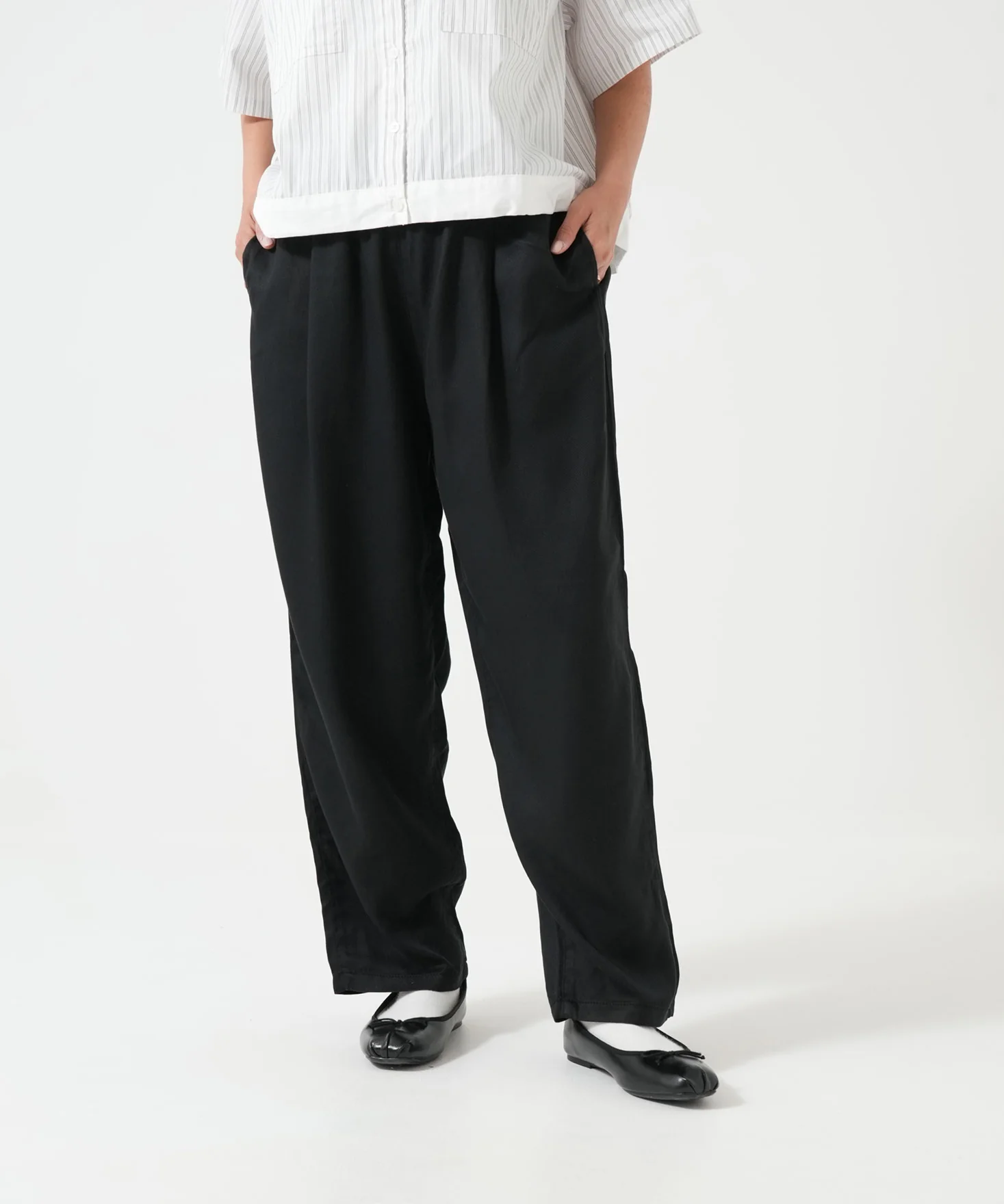 6ozカラーワイドテーパードパンツ - Image 9