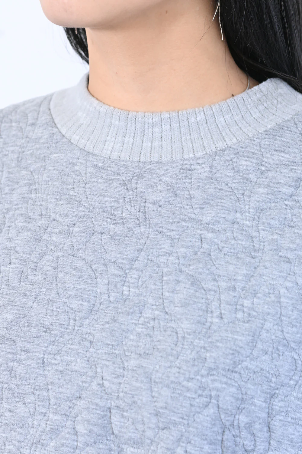 【le colis】ふくれジャガードリブ切替プルオーバー - Image 19