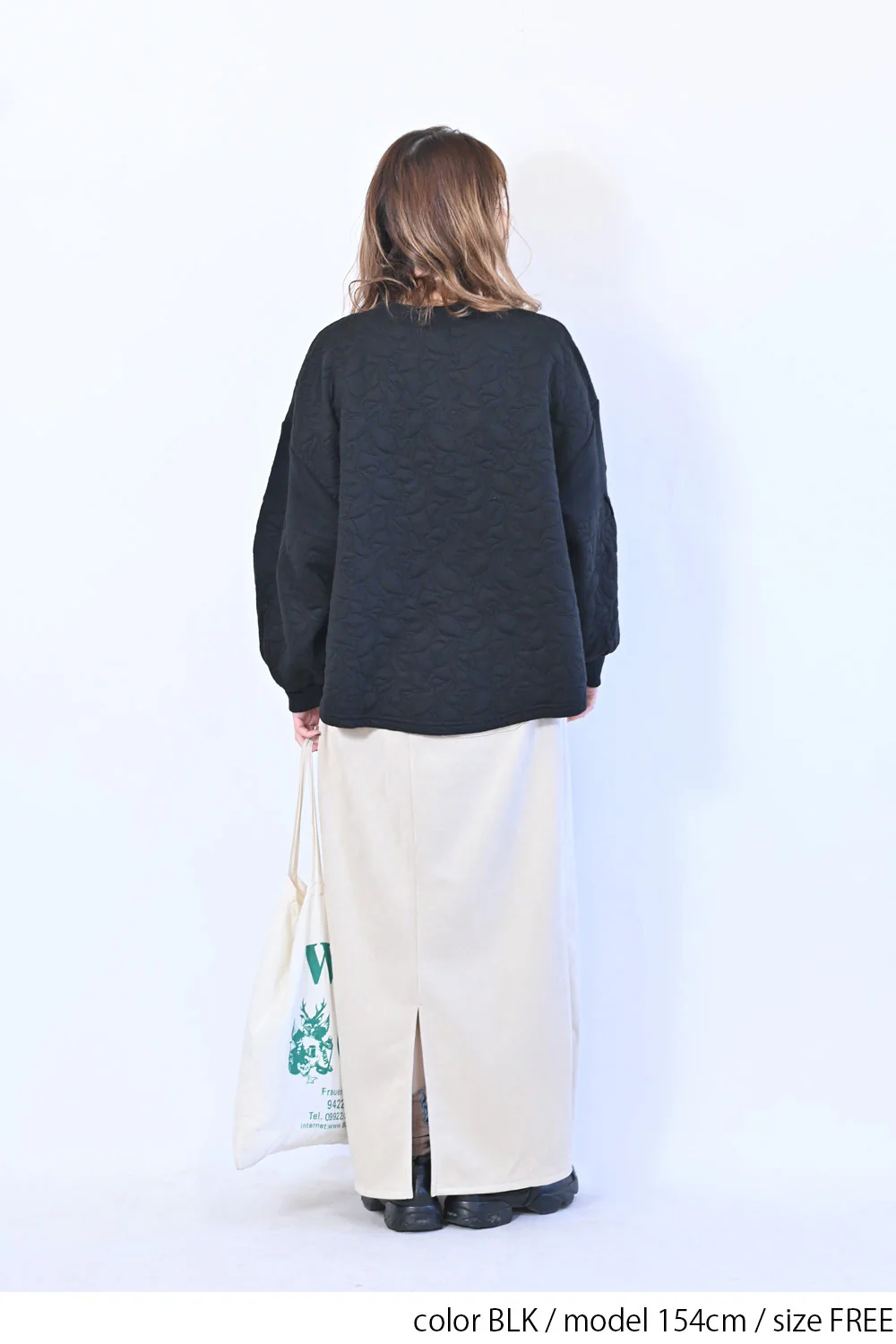 【le colis】ふくれジャガードリブ切替プルオーバー - Image 5