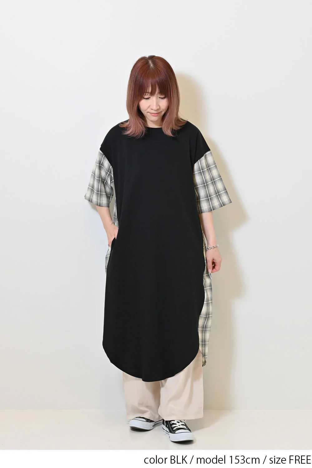 うしろ柄切替ワンピース - Image 7