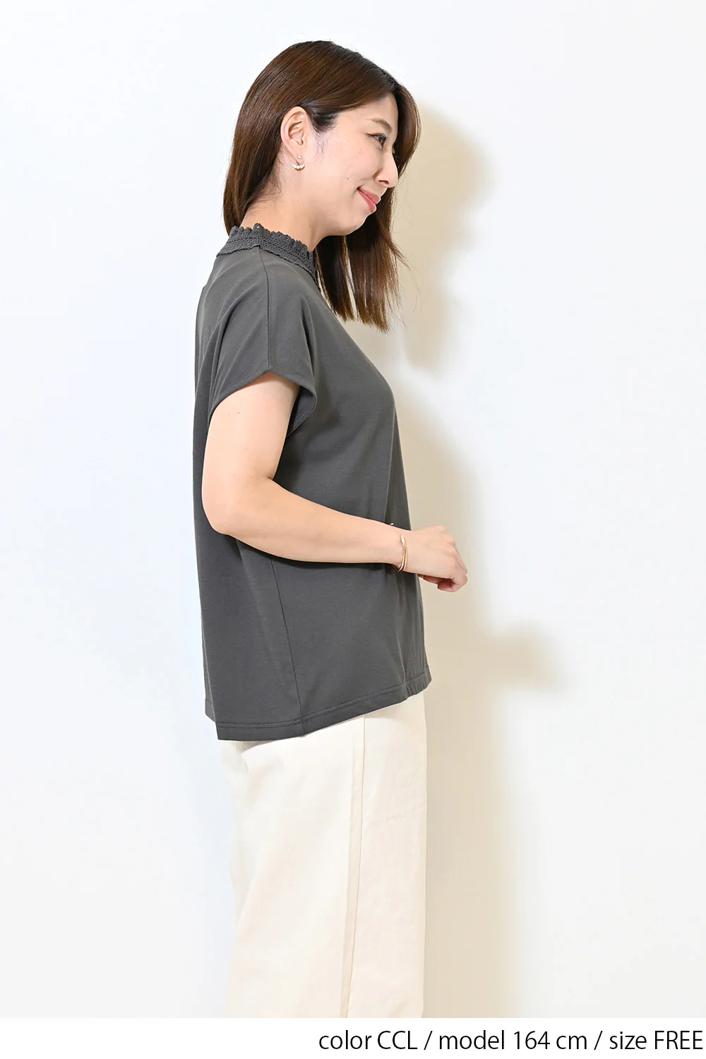 シャーリングレースフレンチ袖 - Image 16