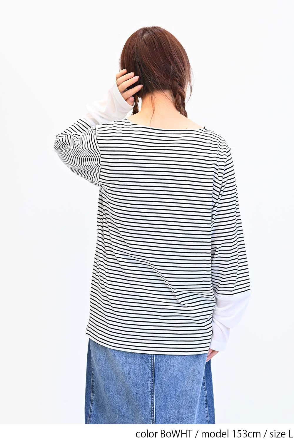 袖切り替えシアーロンTee - Image 26