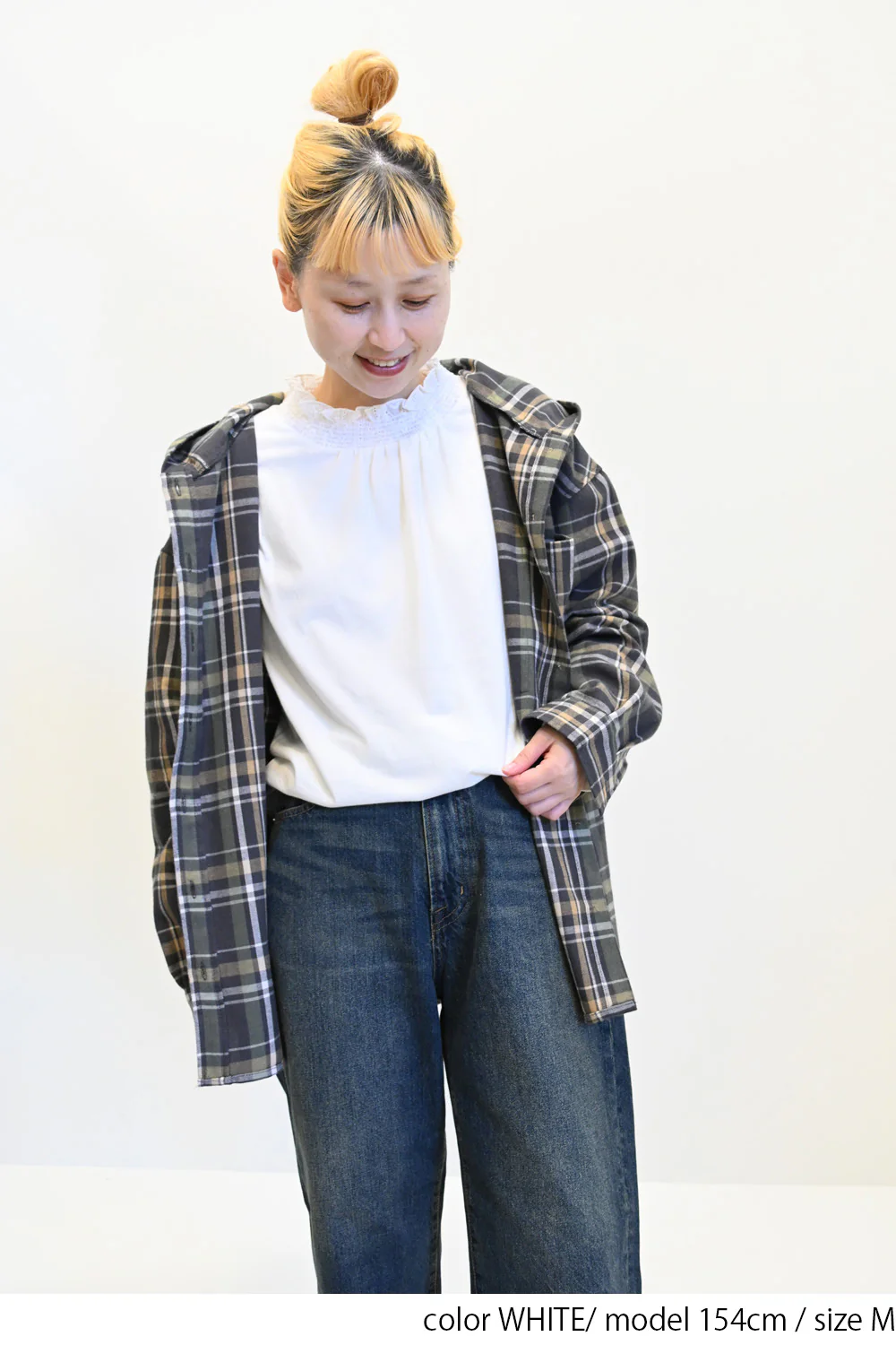 襟シャーリングレースロンTee - Image 15