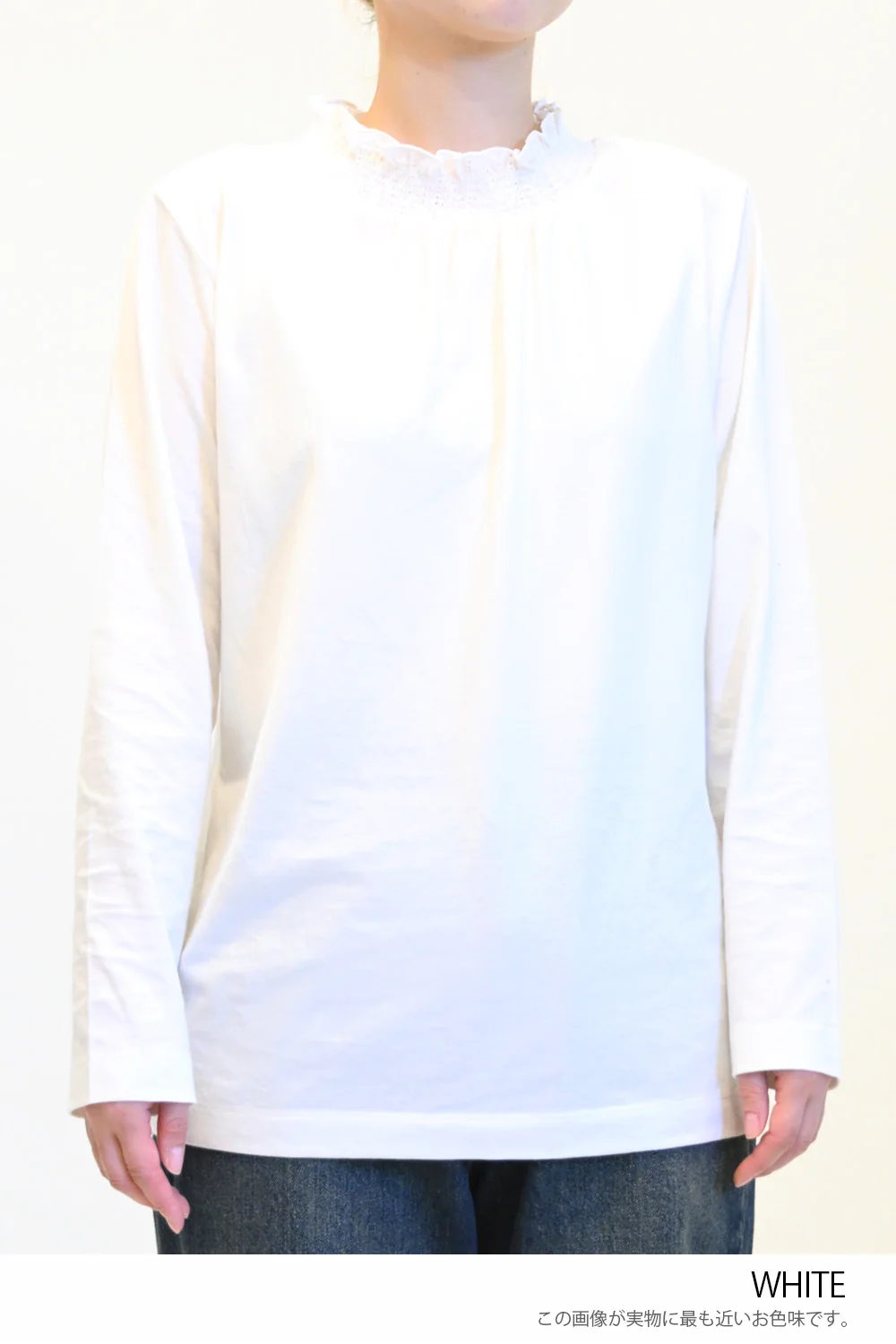 襟シャーリングレースロンTee - Image 39