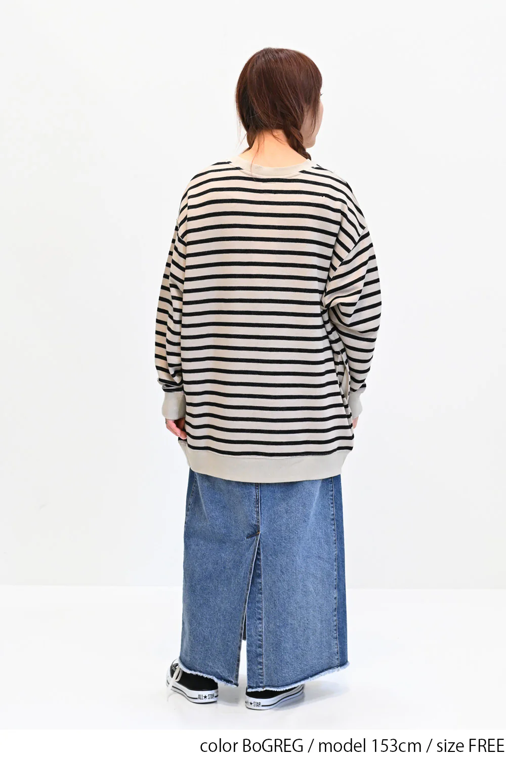 スラブ裏毛クルーネックチュニック - Image 15