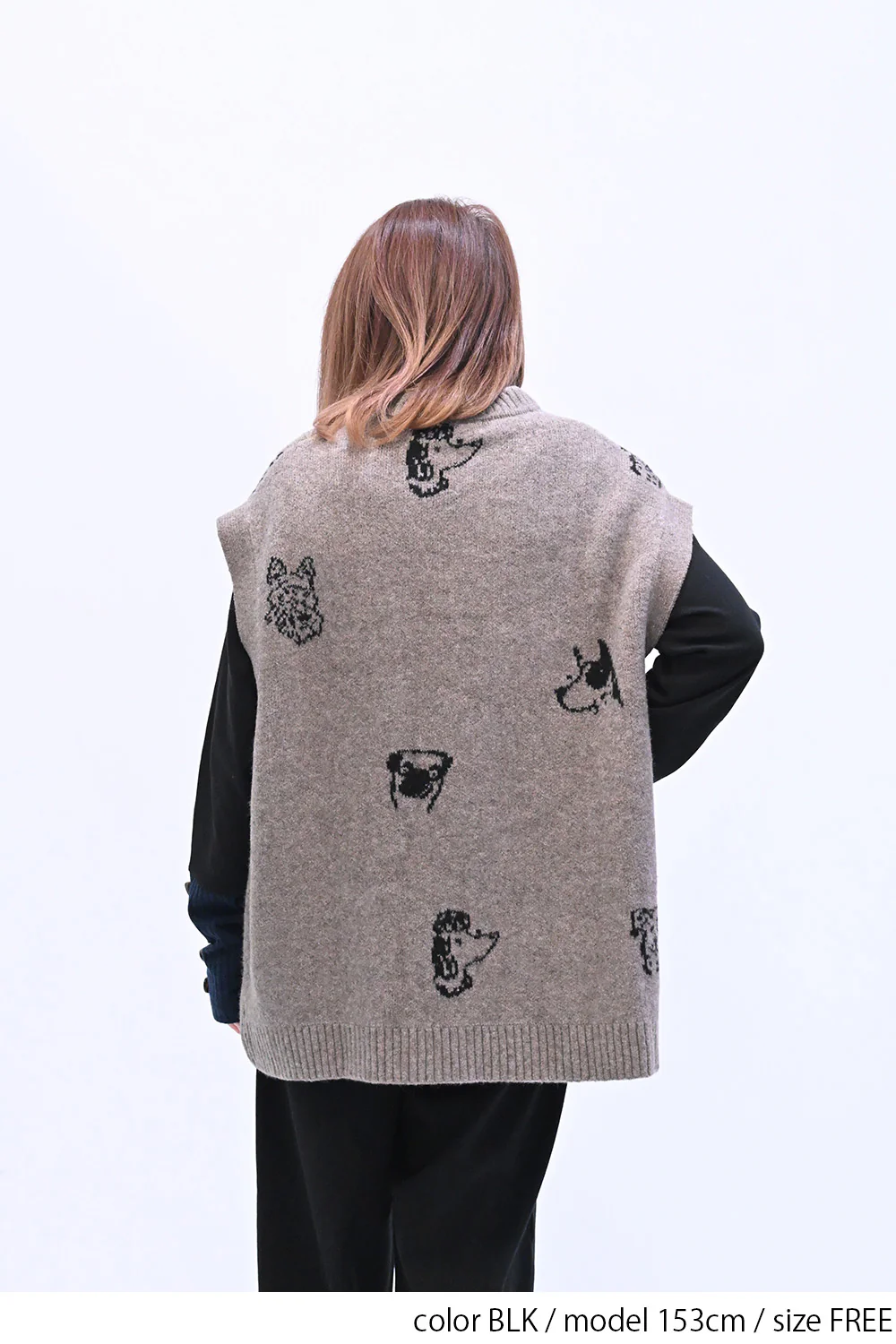 袖切り替えボタン付きロンTee - Image 19