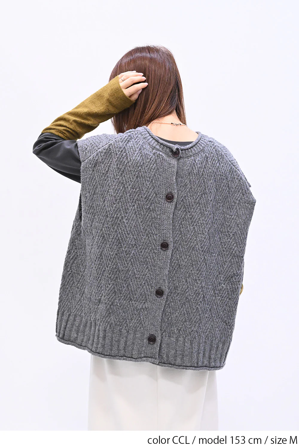 袖モヘア調レース切替 ロンTee - Image 10