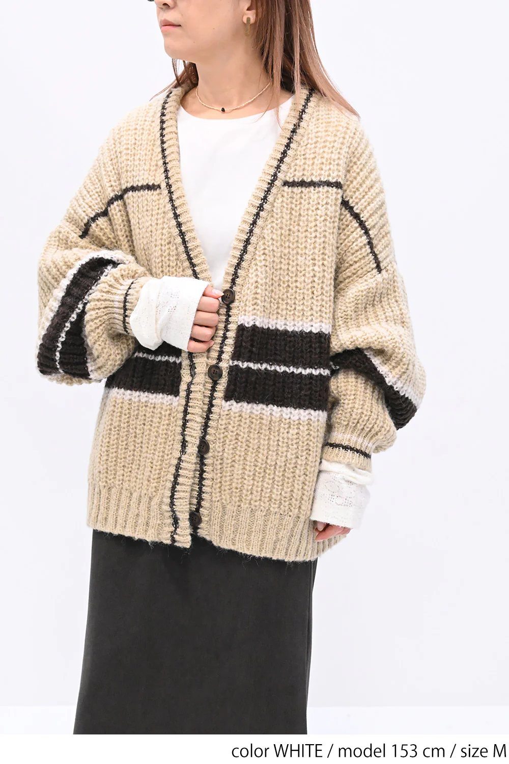 袖モヘア調レース切替 ロンTee - Image 19