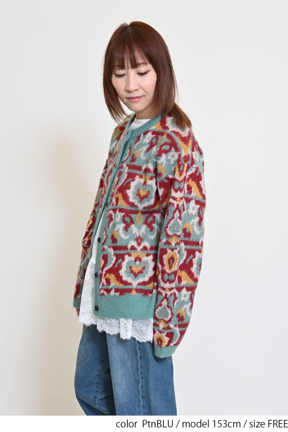 モヘアタッチクルーネックカーデ - Image 7
