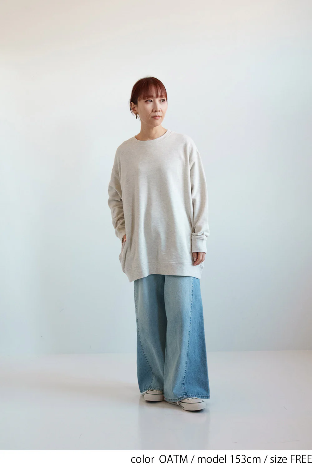 スラブ裏毛クルーネックチュニック - Image 14
