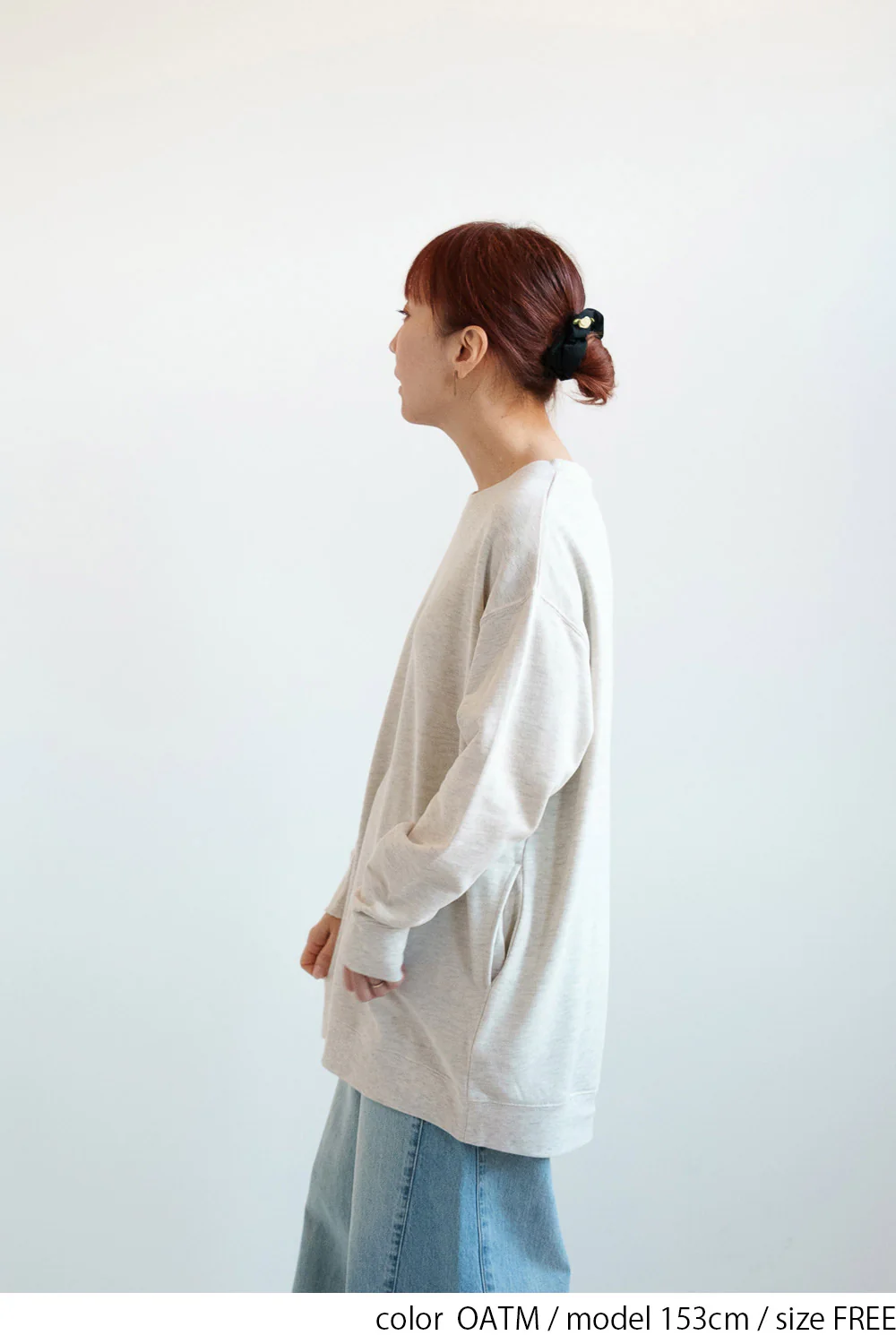 スラブ裏毛クルーネックチュニック - Image 18