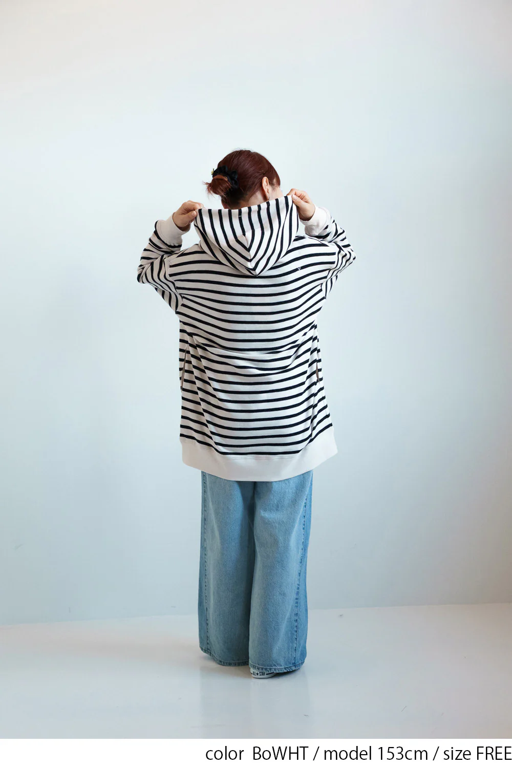 スラブ裏毛パーカーチュニック - Image 16