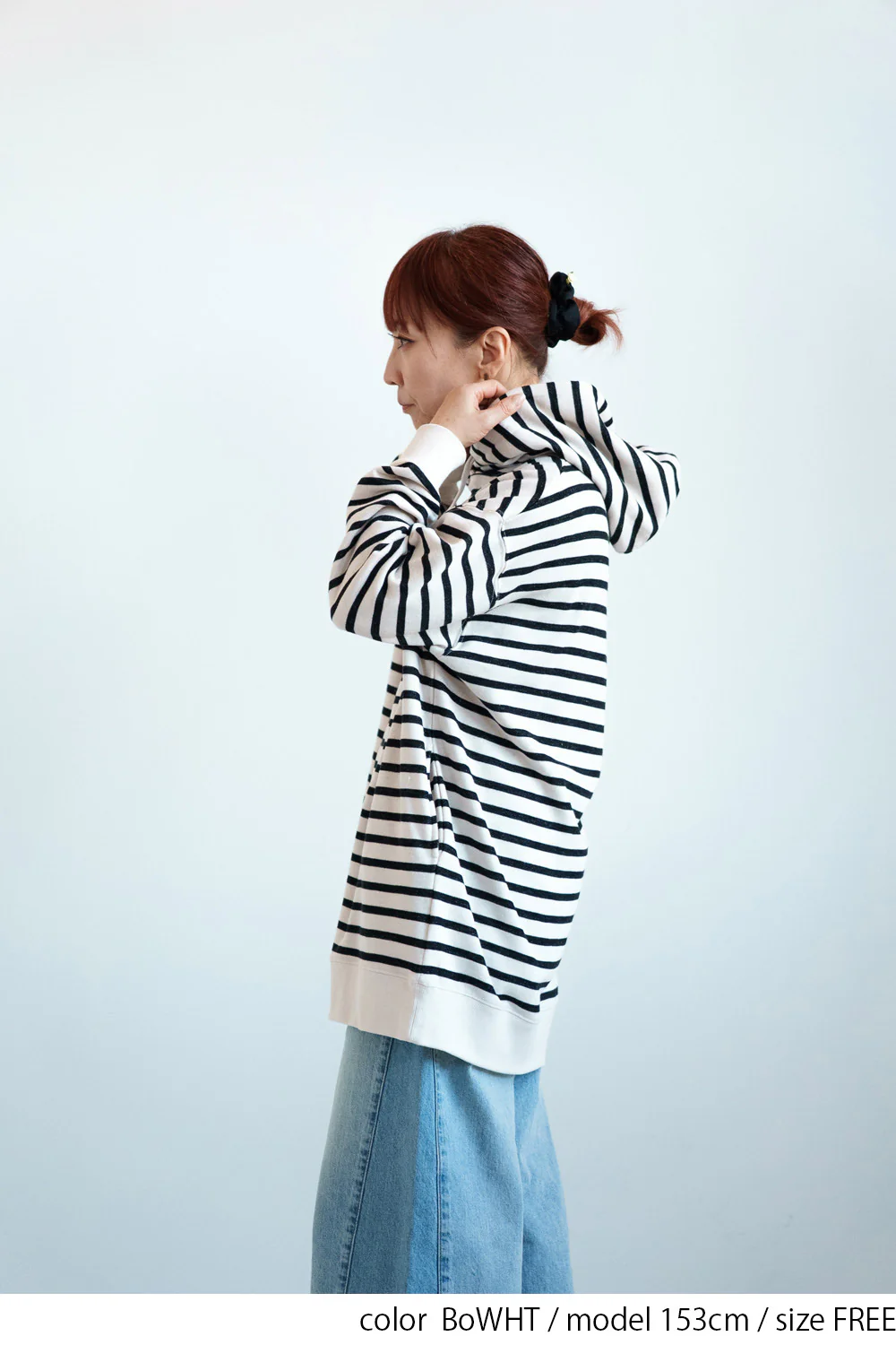 スラブ裏毛パーカーチュニック - Image 18