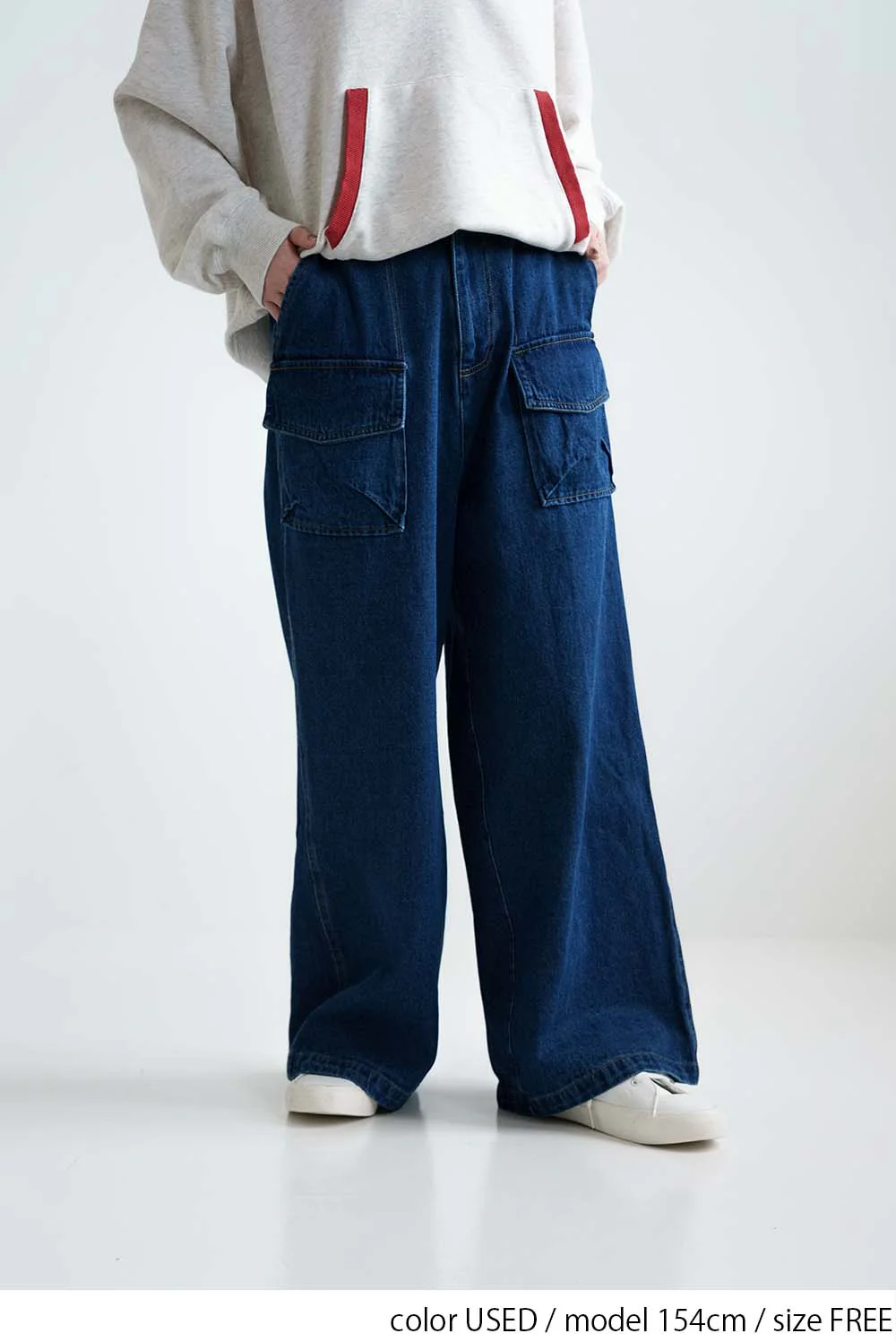 フラップデニムワイドパンツ - Image 6
