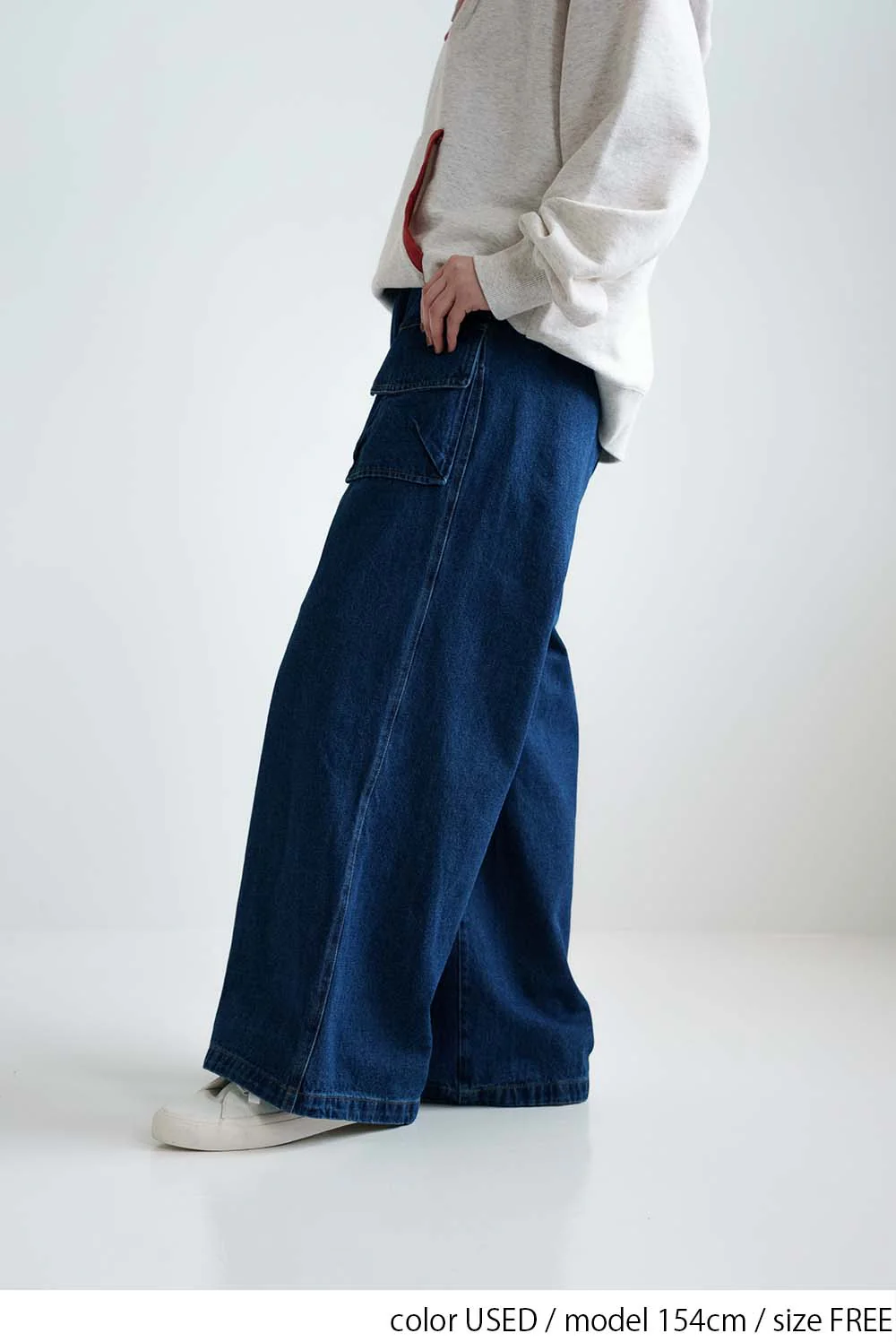 フラップデニムワイドパンツ - Image 7